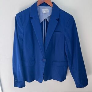 Dalia women royal blue color one button blazer size Xl